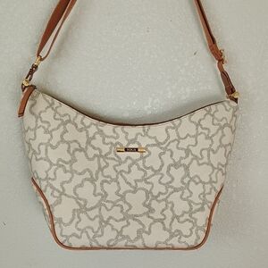 Tous Beige and Brown Shoulder Bag